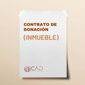 Modelo Contrato de Donación de Inmueble